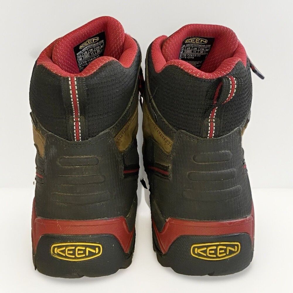 KEEN Utility Pittsburgh 6" Steel Toe Work Boots Brown Red Men's Size 12 EE Wide - Picture 6 of 9